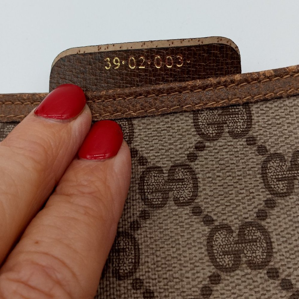 Vintage Gucci Sherry Line Guccissima Monogram Canvas Leather Tote Shoulder Bag - Picture 5 of 13